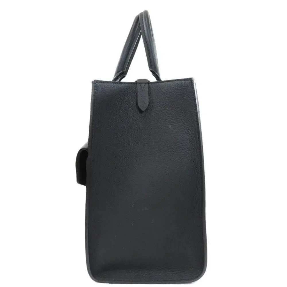 Louis Vuitton LockMe Tote MM Tote Bag Calf Black